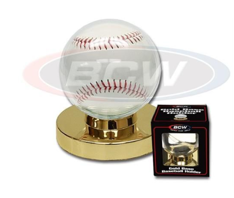 Gold Base Baseball Holder | Arkham Games and Comics
