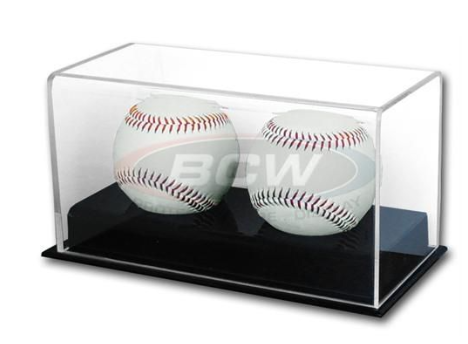 Acrylic Double Baseball Display | Arkham Games and Comics