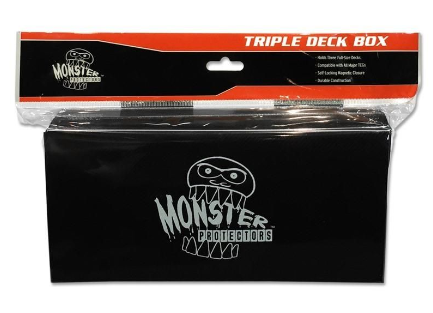 Triple Deck Box - Matte Black | Arkham Games and Comics