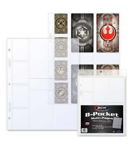 Pro 8-Pocket - Mutiple Size Pockets (20 CT. Pack) | Arkham Games and Comics