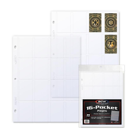 Pro 16-Pocket Page - Topload - (20 CT. Pack) | Arkham Games and Comics