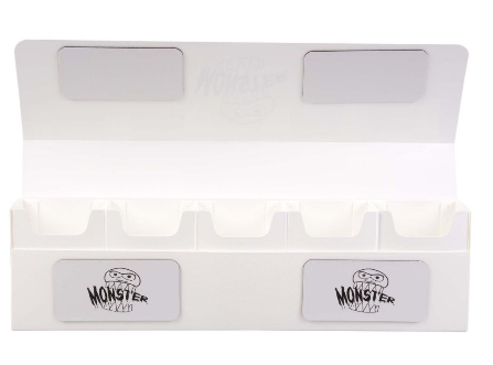 Hydra Mega 5 Compartment Deck Box - White | Arkham Games and Comics