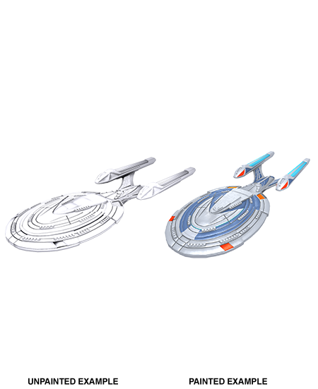 Star Trek: Deep Cuts Unpainted Miniatures: Sovereign Class | Arkham Games and Comics