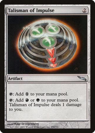 Talisman of Impulse [Mirrodin] | Arkham Games and Comics