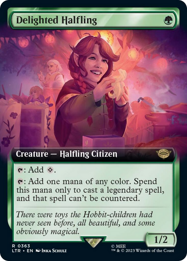 Delighted Halfling (Extended Art) [The Lord of the Rings: Tales of Middle-Earth] | Arkham Games and Comics