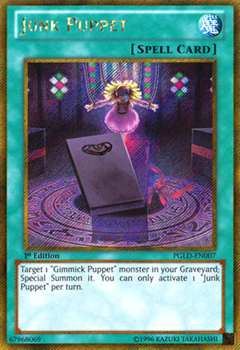 Junk Puppet [PGLD-EN007] Gold Secret Rare | Arkham Games and Comics