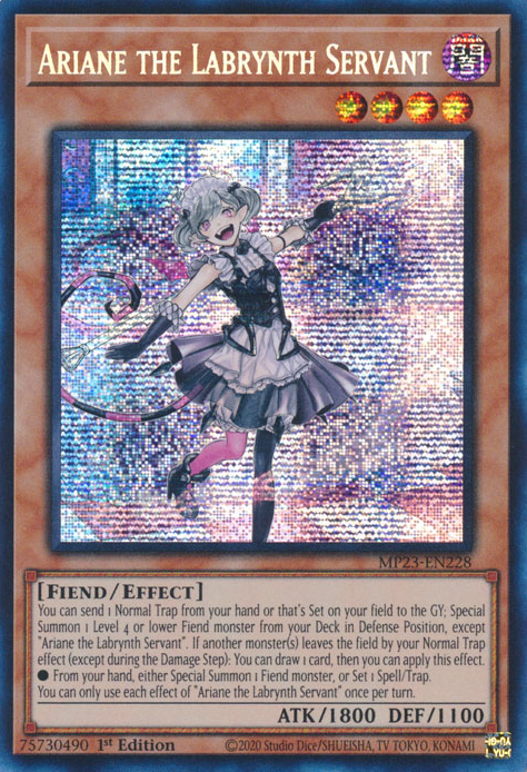 Ariane the Labrynth Servant [MP23-EN228] Prismatic Secret Rare | Arkham Games and Comics