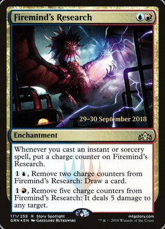 Firemind's Research [Guilds of Ravnica Promos] | Arkham Games and Comics