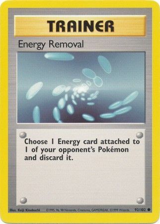 Energy Removal (92/102) [Base Set Unlimited] | Arkham Games and Comics