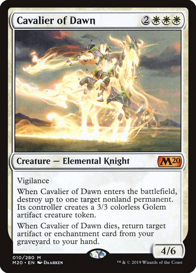 Cavalier of Dawn [Core Set 2020] | Arkham Games and Comics