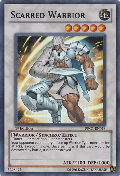 Scarred Warrior [PRC1-EN013] Super Rare | Arkham Games and Comics