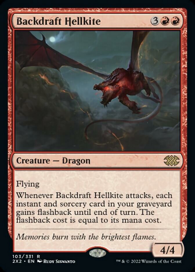 Backdraft Hellkite [Double Masters 2022] | Arkham Games and Comics