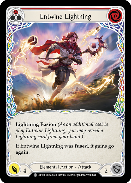 Entwine Lightning (Red) [ELE100] (Tales of Aria)  1st Edition Normal | Arkham Games and Comics