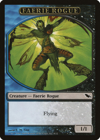 Faerie Rogue Token (Blue/Black) [Shadowmoor Tokens] | Arkham Games and Comics