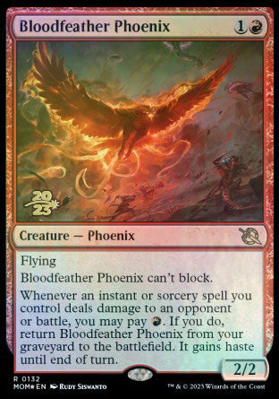 Bloodfeather Phoenix [March of the Machine Prerelease Promos] | Arkham Games and Comics