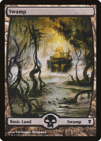 Swamp (240) - Full Art [Zendikar] | Arkham Games and Comics