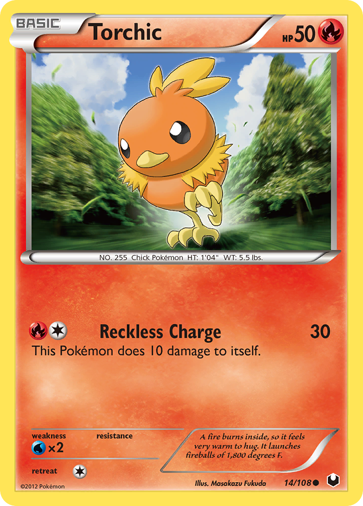 Torchic (14/108) [Black & White: Dark Explorers] | Arkham Games and Comics