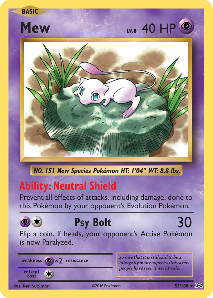 Mew (53/108) [XY: Evolutions] | Arkham Games and Comics