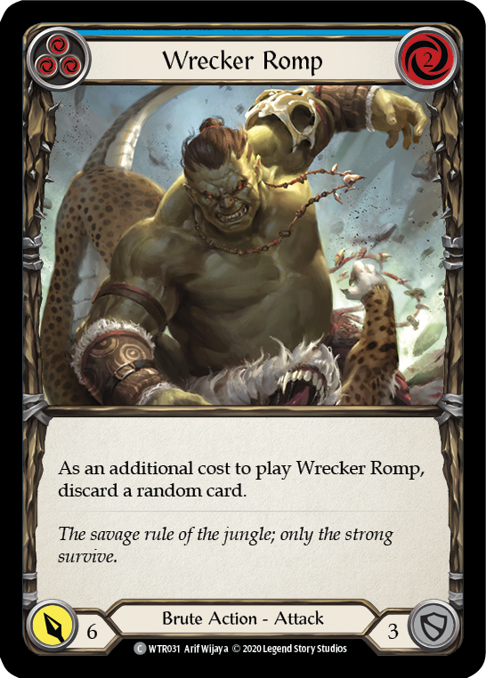 Wrecker Romp (Blue) [U-WTR031] (Welcome to Rathe Unlimited)  Unlimited Rainbow Foil | Arkham Games and Comics