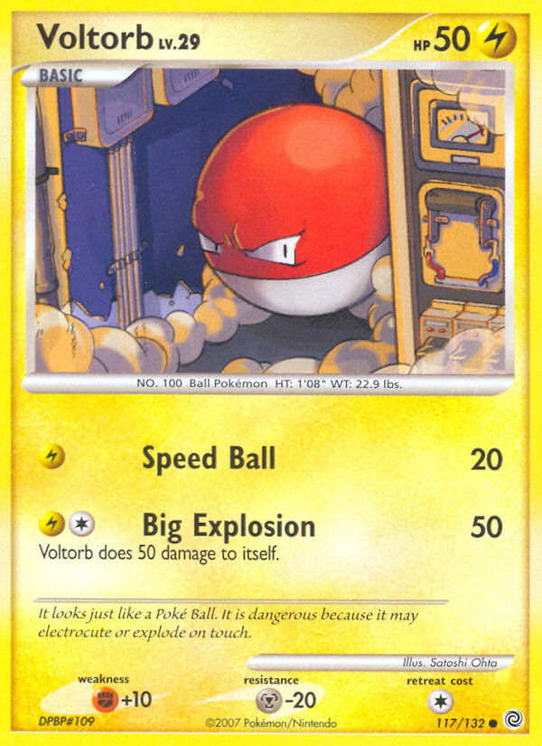 Voltorb (117/132) [Diamond & Pearl: Secret Wonders] | Arkham Games and Comics