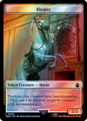 Horse // Food (0057) Double-Sided Token (Surge Foil) [Doctor Who Tokens] | Arkham Games and Comics