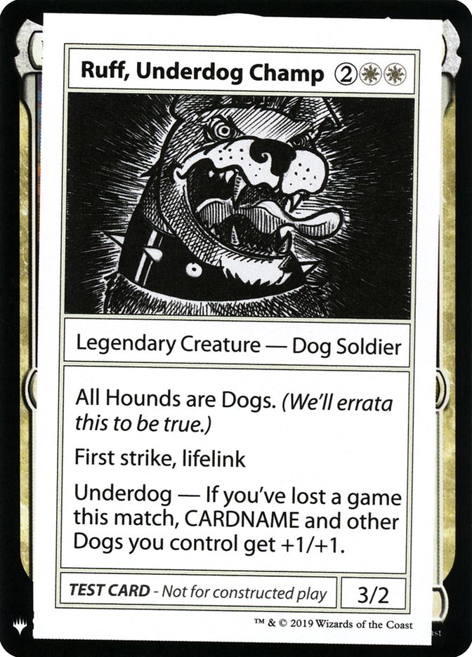 Ruff, Underdog Champ [Mystery Booster Playtest Cards] | Arkham Games and Comics