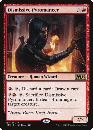 Dismissive Pyromancer [Core Set 2019] | Arkham Games and Comics