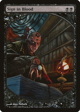 Sign in Blood [Magic Player Rewards 2010] | Arkham Games and Comics