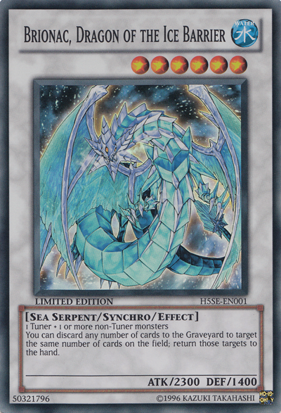 Brionac, Dragon of the Ice Barrier [H5SE-EN001] Super Rare | Arkham Games and Comics