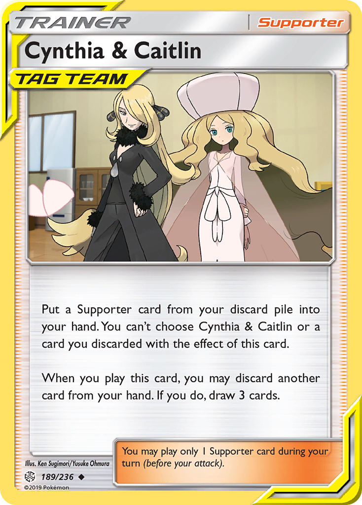 Cynthia & Caitlin (189/236) [Sun & Moon: Cosmic Eclipse] | Arkham Games and Comics