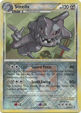 Steelix (24/95) (League Promo) [HeartGold & SoulSilver: Unleashed] | Arkham Games and Comics