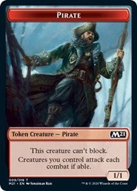 Pirate // Treasure Double-sided Token [Core Set 2021 Tokens] | Arkham Games and Comics