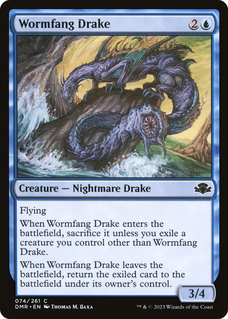 Wormfang Drake [Dominaria Remastered] | Arkham Games and Comics