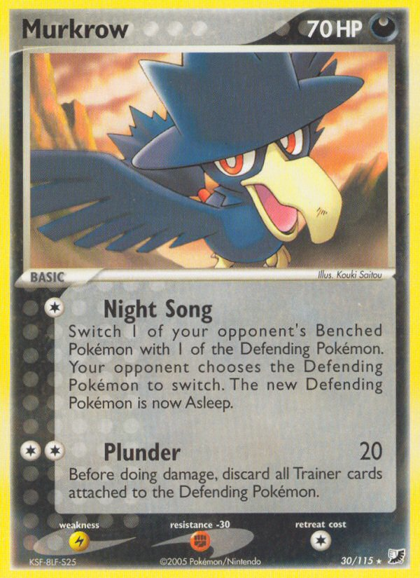 Murkrow (30/115) [EX: Unseen Forces] | Arkham Games and Comics