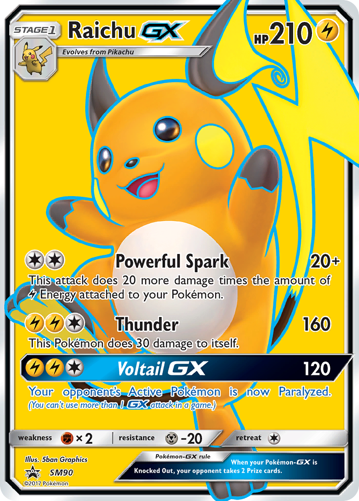 Raichu GX (SM90) [Sun & Moon: Black Star Promos] | Arkham Games and Comics