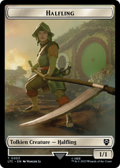 Halfling // Treasure Token [The Lord of the Rings: Tales of Middle-Earth Commander Tokens] | Arkham Games and Comics