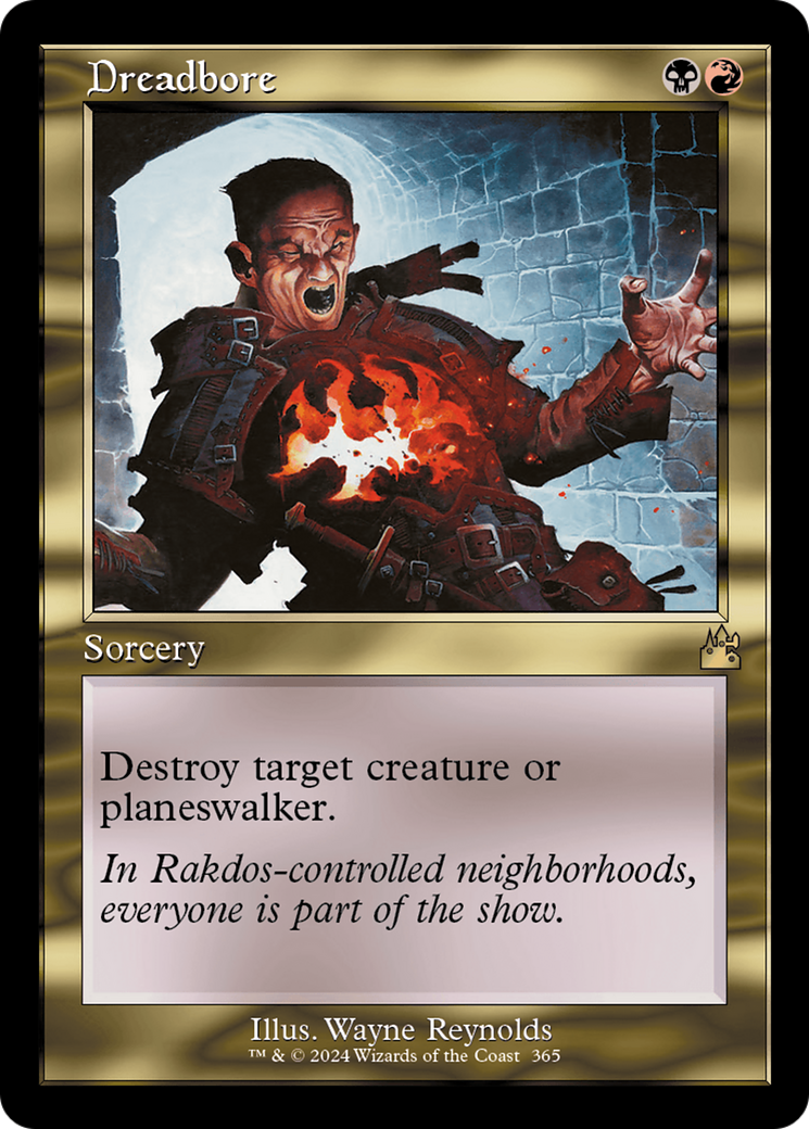 Dreadbore (Retro Frame) [Ravnica Remastered] | Arkham Games and Comics