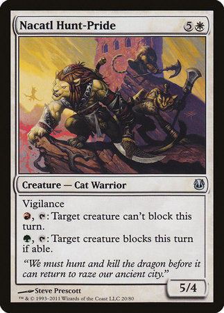Nacatl Hunt-Pride [Duel Decks: Ajani vs. Nicol Bolas] | Arkham Games and Comics