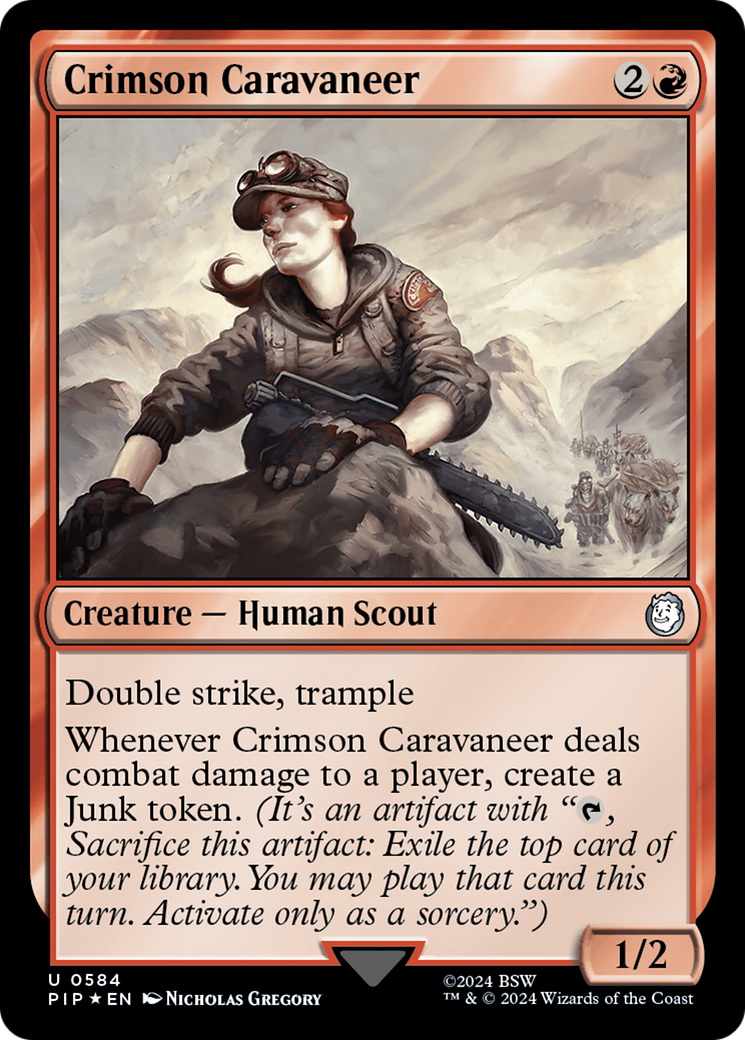 Crimson Caravaneer (Surge Foil) [Fallout] | Arkham Games and Comics