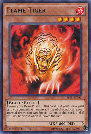 Flame Tiger [BP03-EN095] Rare | Arkham Games and Comics