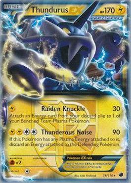 Thundurus EX (38/116) (Plasma Power - Haruto Kobayashi) [World Championships 2014] | Arkham Games and Comics