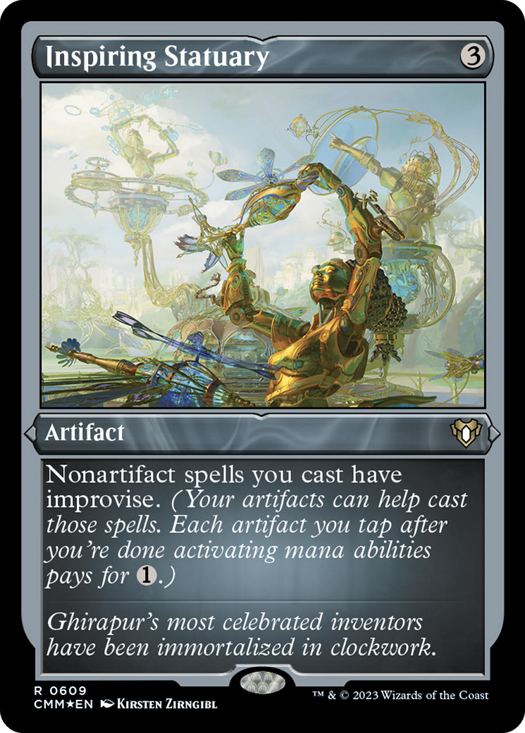 Inspiring Statuary (Foil Etched) [Commander Masters] | Arkham Games and Comics