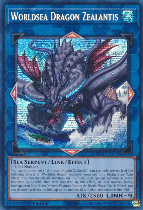 Worldsea Dragon Zealantis [MP23-EN193] Prismatic Secret Rare | Arkham Games and Comics