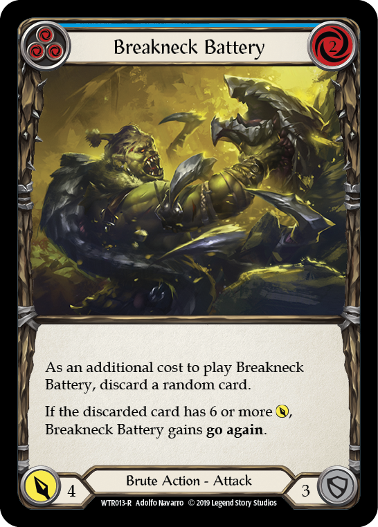 Breakneck Battery (Blue) [WTR013-R] (Welcome to Rathe)  Alpha Print Normal | Arkham Games and Comics