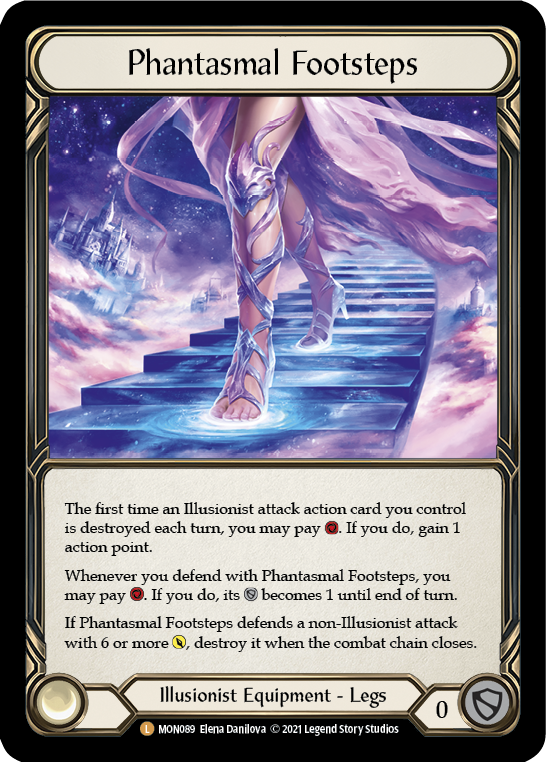 Phantasmal Footsteps [MON089-CF] (Monarch)  1st Edition Cold Foil | Arkham Games and Comics