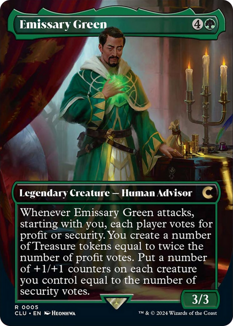 Emissary Green (Borderless) [Ravnica: Clue Edition] | Arkham Games and Comics