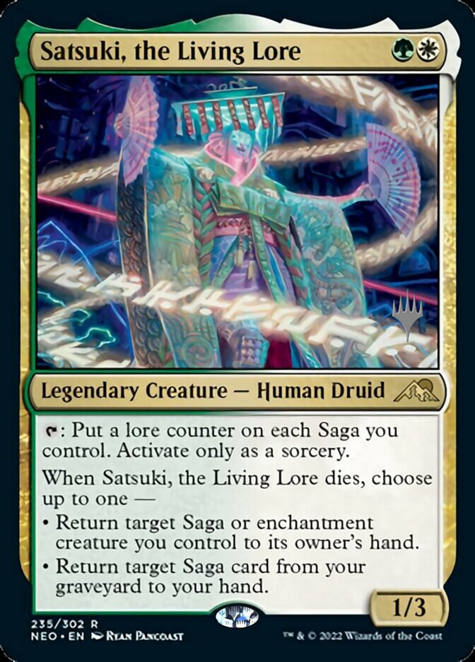 Satsuki, the Living Lore (Promo Pack) [Kamigawa: Neon Dynasty Promos] | Arkham Games and Comics