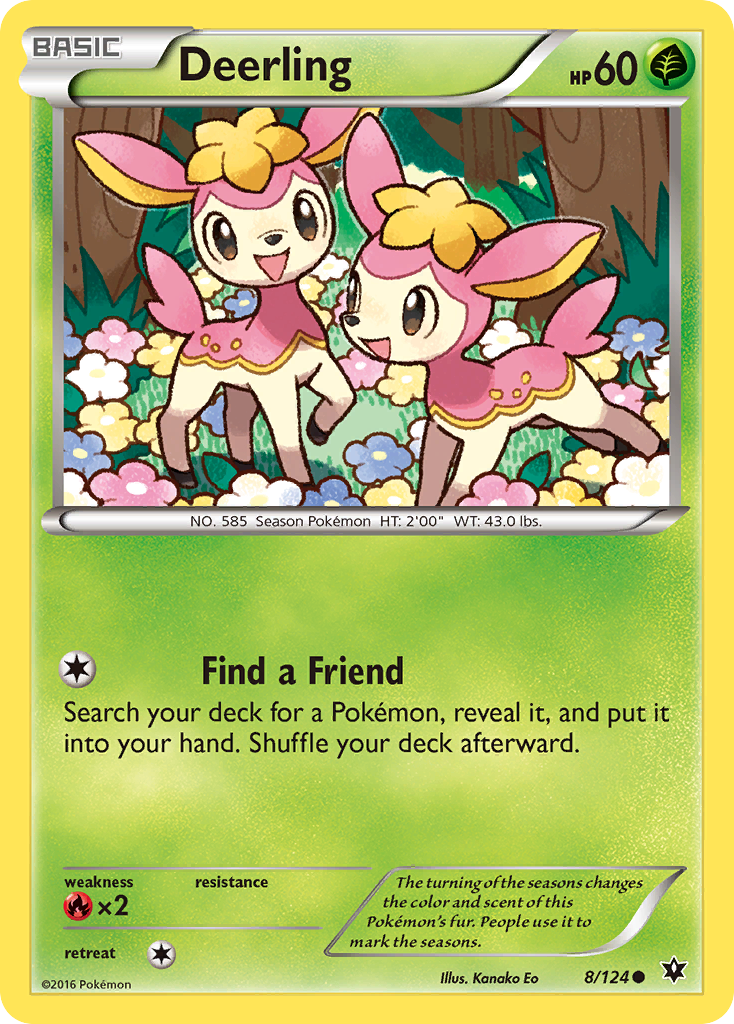 Deerling (8/124) [XY: Fates Collide] | Arkham Games and Comics