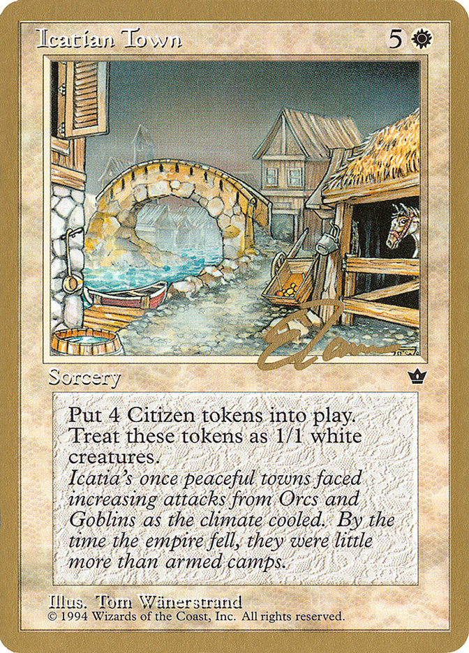 Icatian Town (Eric Tam) [Pro Tour Collector Set] | Arkham Games and Comics