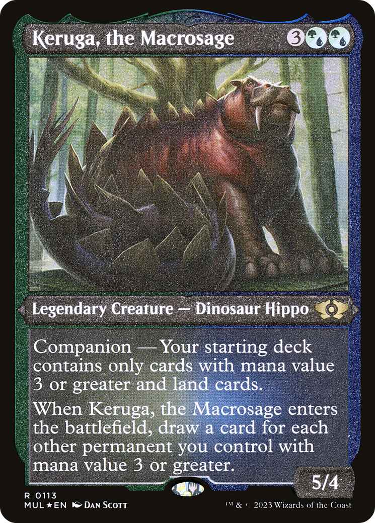 Keruga, the Macrosage (Foil Etched) [Multiverse Legends] | Arkham Games and Comics